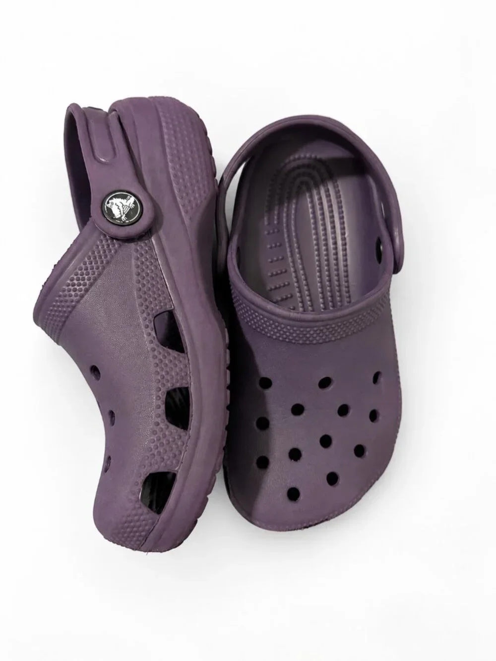 Crocs Kids Purple Classic Clogs Junior Size J1